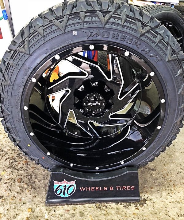 22X14“ BZO WHEELS & 35” MUD TERRAIN TIRES for Sale in Houston, TX - OfferUp