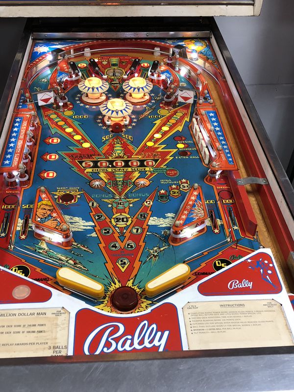 Six million dollar man pinball machine for Sale in Palm Springs, FL ...