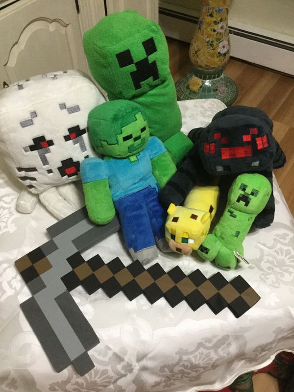 minecraft plushies