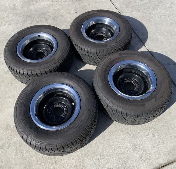 6 lug Chevrolet C10 C20 K5 15” Factory Rally Rims 275/60/15 tires for ...