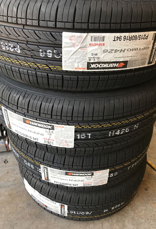 215/60/16 Hankook Optimo H426 Tires on sale 340 Out the door Installed