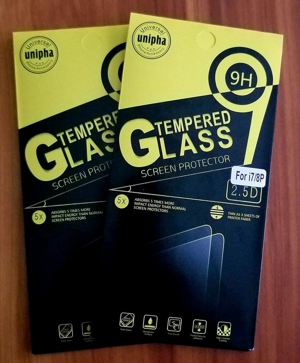 Unipha 9H 2.5D Premium Tempered Glass Screen Protector for iPhone 7/8 ...