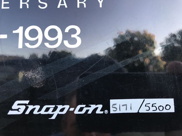 snap on corvette tool box 40th anniversary