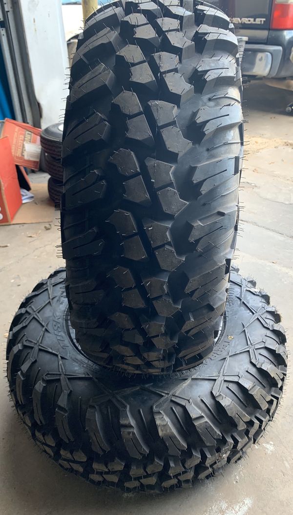 2 New Polaris ATV TIRES WITH TUSK TERRABITE RIM 28x10-14 for Sale in ...