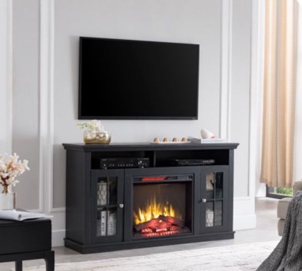 60" black Electric me the fireplace TV stand with heater for Sale in