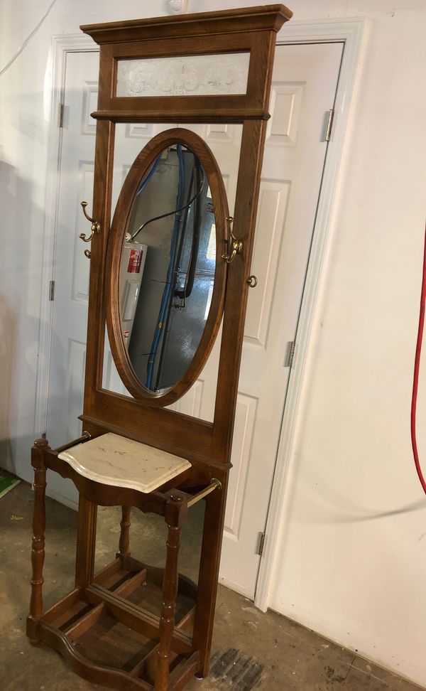 Vintage Pulaski marble top hall tree for Sale in Winston, GA OfferUp
