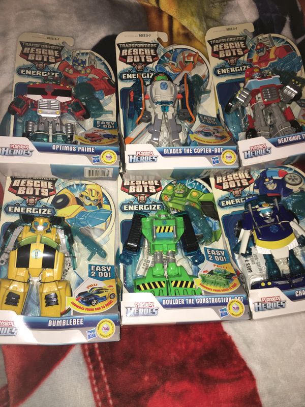 transformers playskool heroes rescue bots academy rescue team figure sets