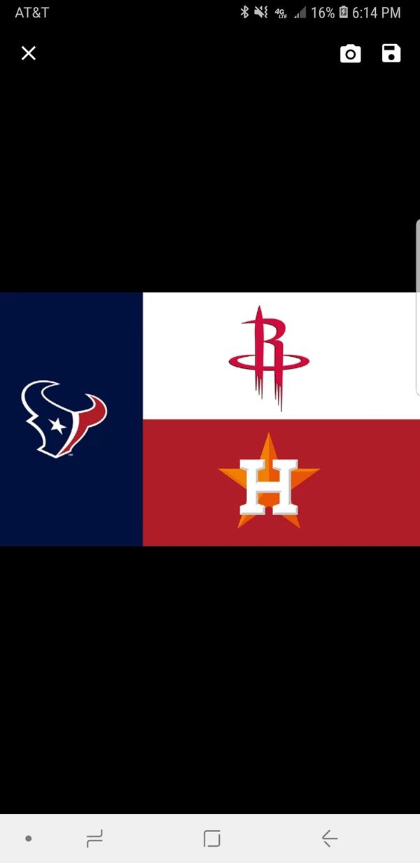 *New* 3 x 5 ft. Houston Astros Houston Texans Houston Rockets Flags for