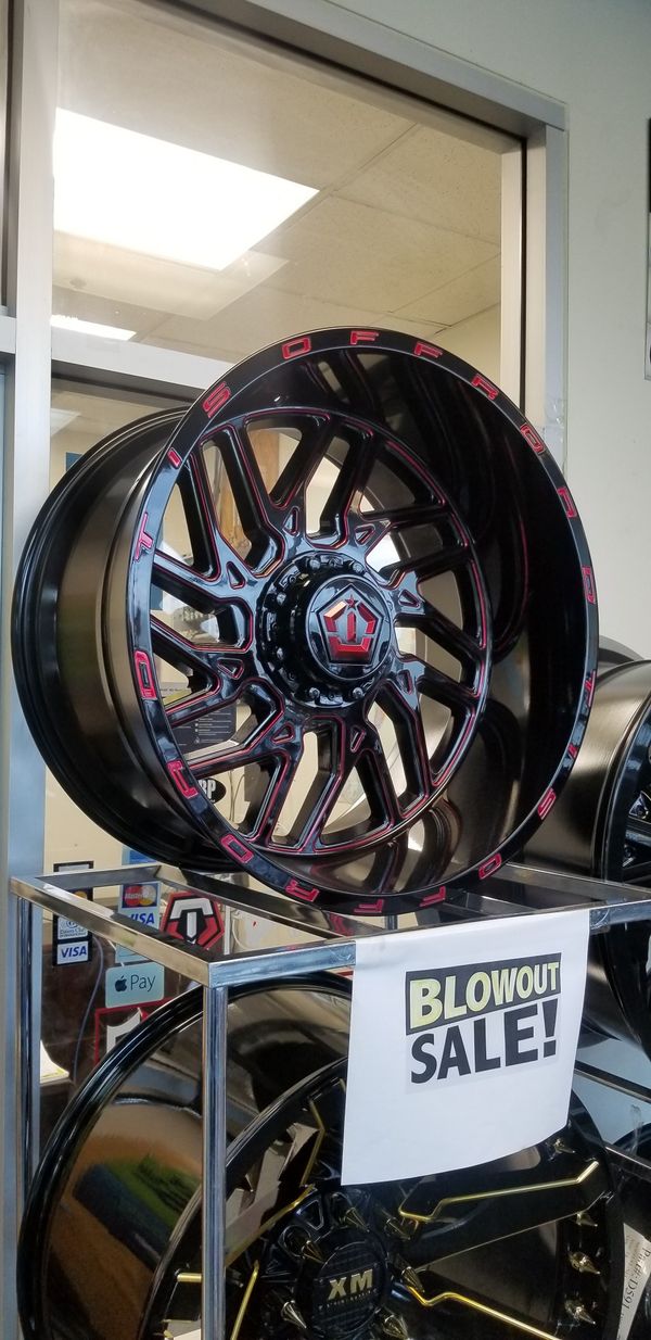 22x12 TIS 544 BMR Wheels Red Tint Rims 6lugs Fit Silverado F150 for ...