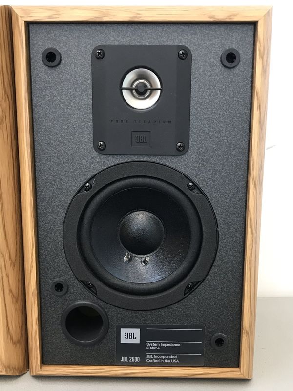 Jbl 2500 Bookshelf Speakers Pair 2 Way Titanium Tweeters For Sale