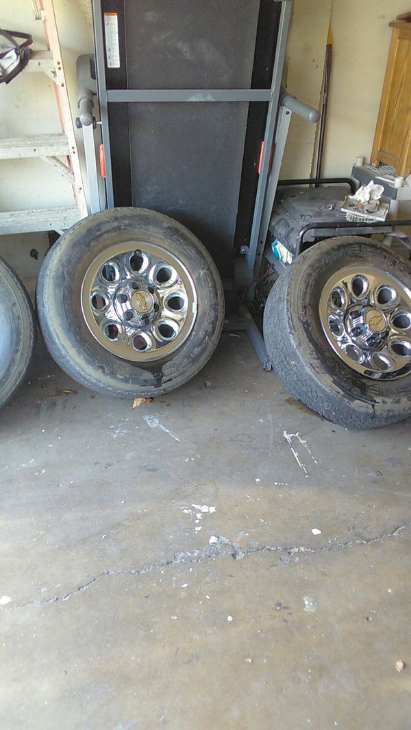 Chevy 6 lug 17 inch rims and tires for Sale in Long Beach, CA OfferUp