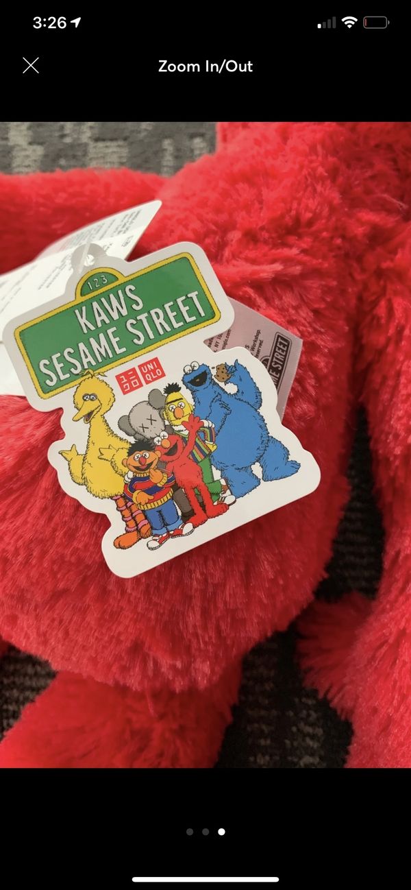 elmo kaws toy