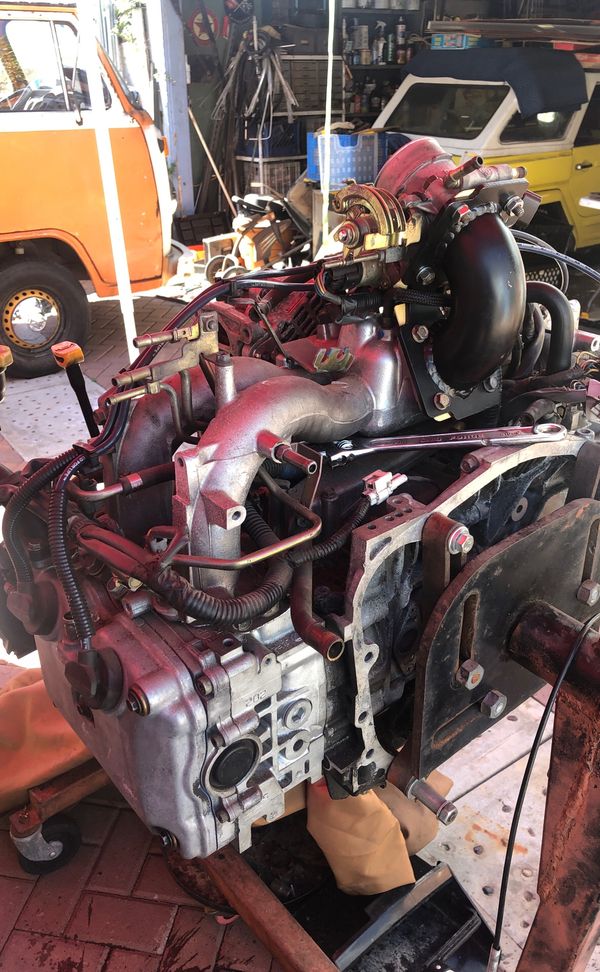 2.5 Subaru engine with reverse intake manifold ready for VW Swapt for