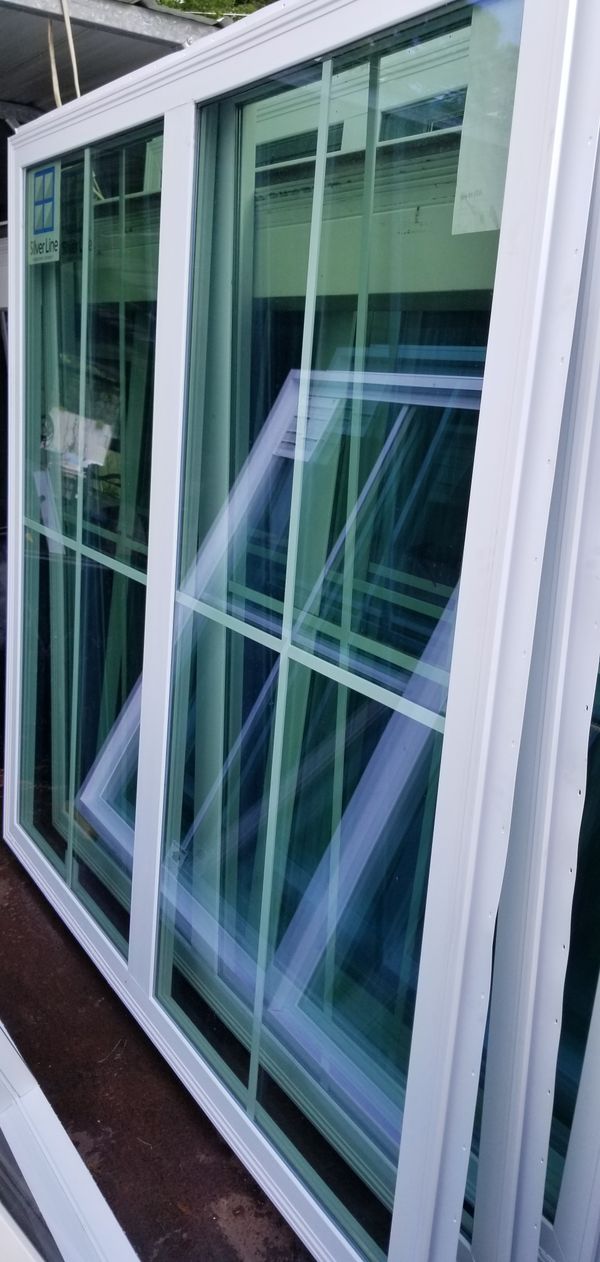 Silver Line by Anderson Vinyl Windows with Grids (Picture Windows) for