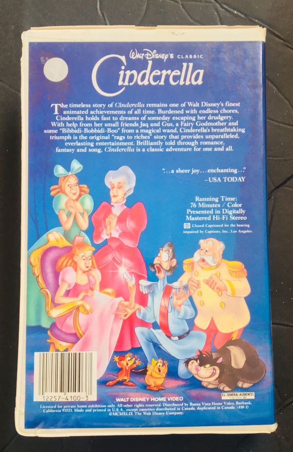 Walt Disney Classic Cinderella VHS