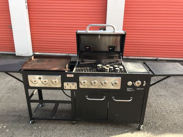 Gas Charcoal Outdoor Gourmet Pro Triton 7 Burner Grill For In 500sold