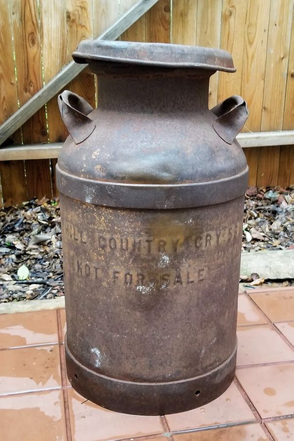 Vintage Steel 10 Gallon Metal Milk Can for Sale in San Antonio, TX ...