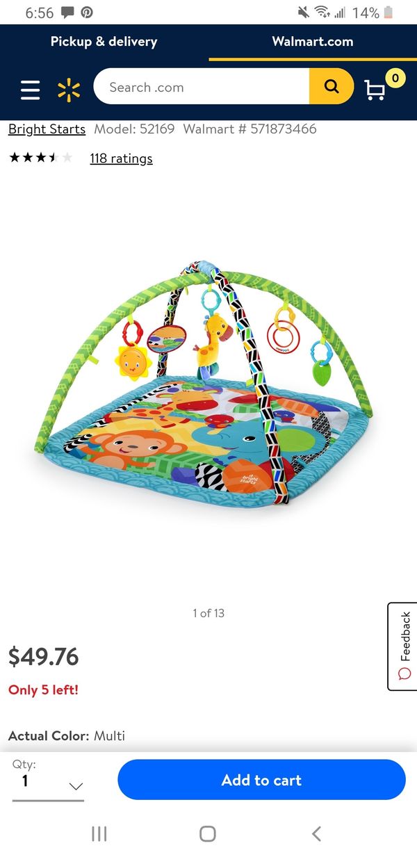 bright stars playmat pink