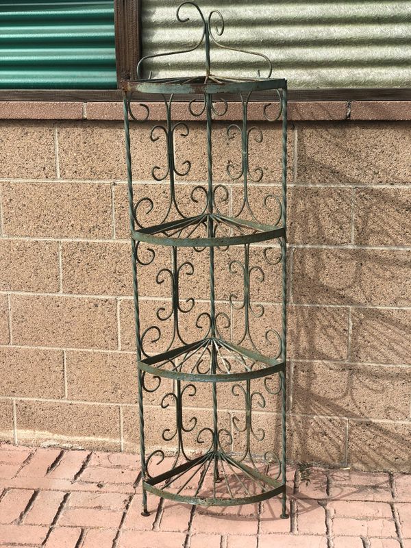 Wrought iron corner plant stand for Sale in Fullerton, CA OfferUp