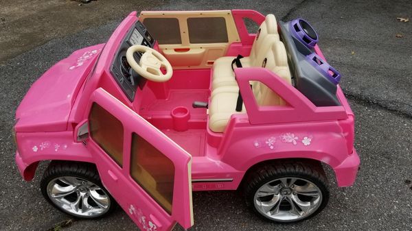 pink barbie hot wheels