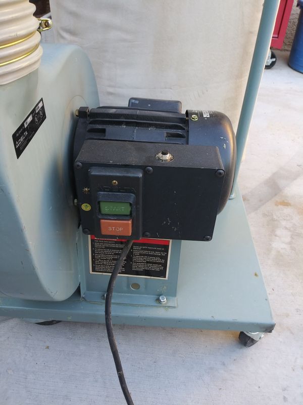 DELTA 50850 11/2Horsepower 1200 CFM Vertical Bag Dust Collector, 115