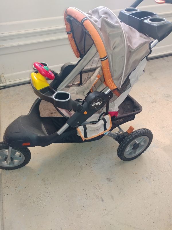 jeep stroller with steering wheel