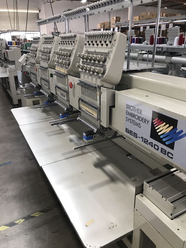 used swf commercial embroidery machine 4 head