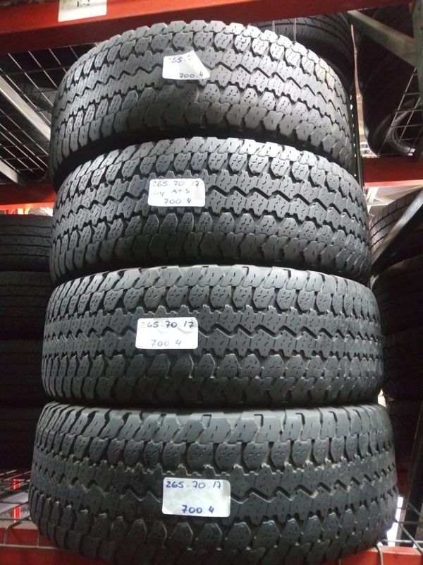 265/70R17 Goodyear Wrangler Pro Grade All Terrain P265/70R17 Used tires ...