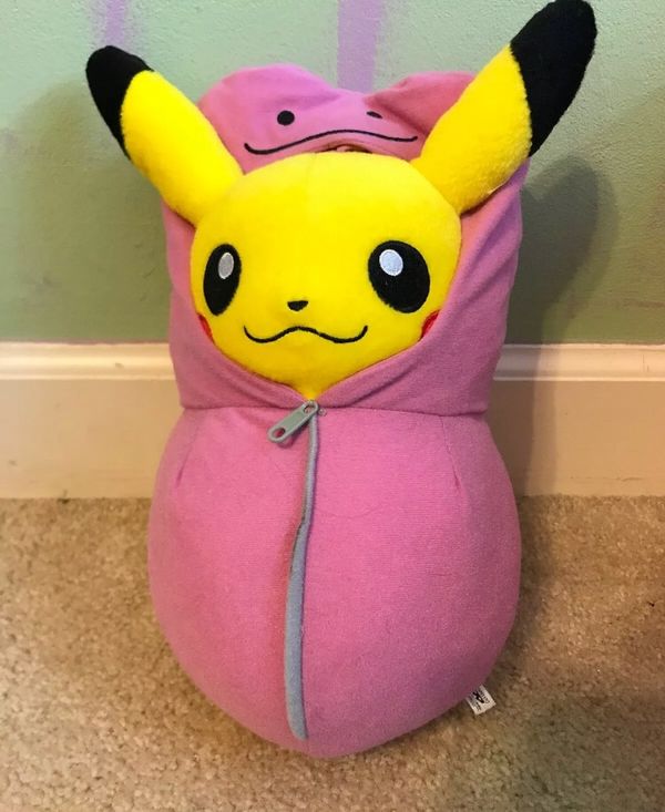 pikachu sleeping bag plush