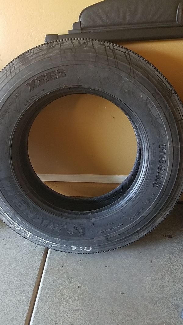 2 michelin xze2 11r24 5 big rig tires for sale in goodyear az offerup