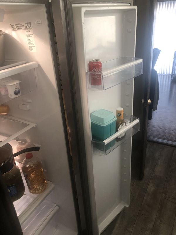 Whirlpool WSF26C3EXF01 SidebySide CounterDepth Refrigerator Stainless Steel and with Ice