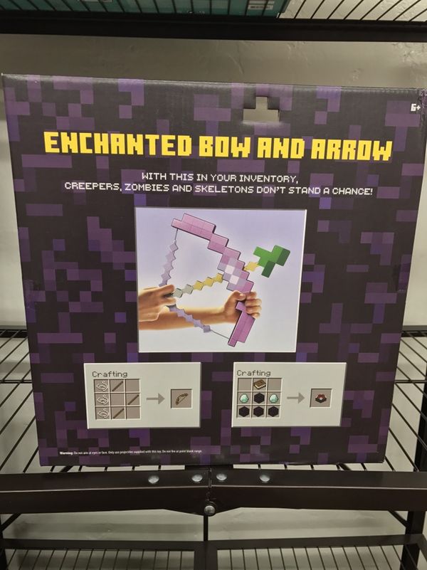 minecraft enchanted bow and arrow toy