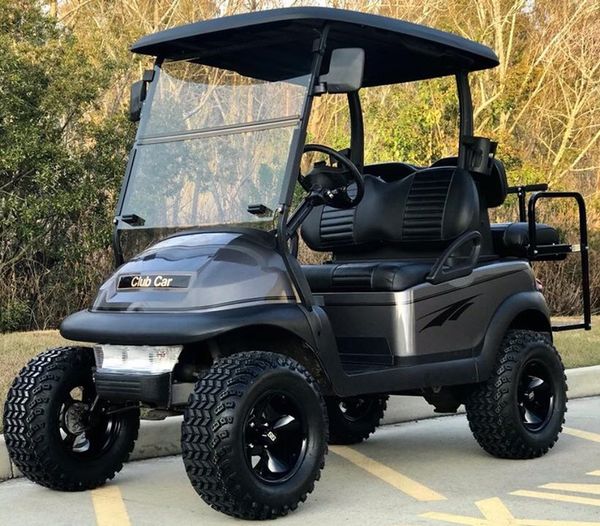 Golf cart club car lifted gun metal gray for Sale in Tampa, FL - OfferUp