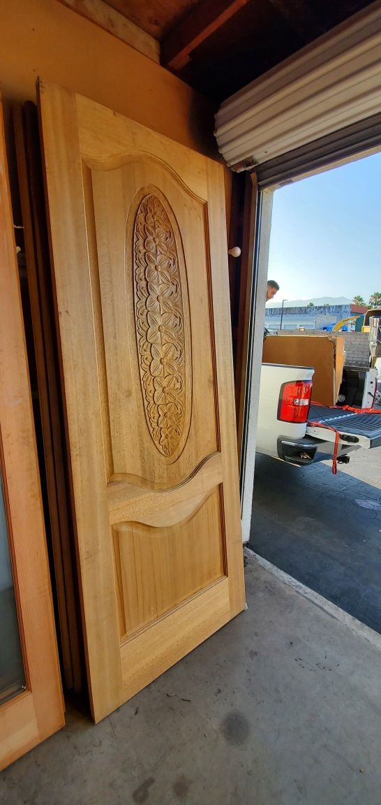 Wooden large entry door for Sale in Ontario, CA OfferUp