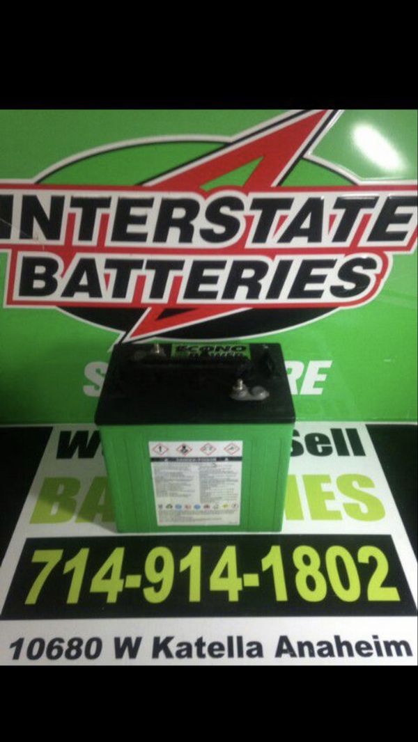 Interstate 6 Volt Battery Deep Cycle RV Marine Golf Cart Solar Panel