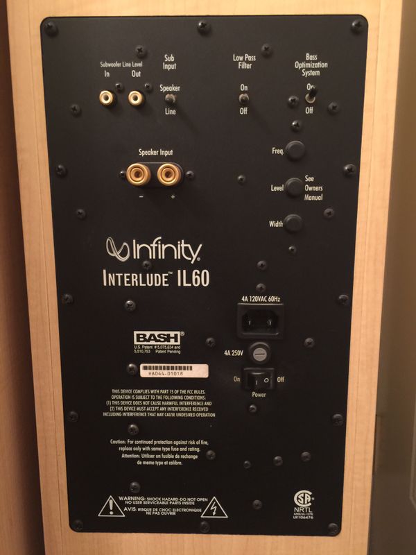 2 Infinity Interlude IL60 speakers for Sale in Walnut Creek, CA OfferUp