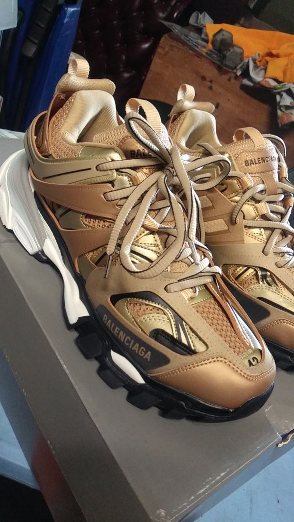 gold balenciaga sneakers