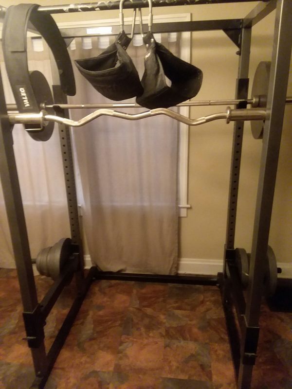 Parabody squat rack home gym can a 70 lb weights 2 weight bars and more ...