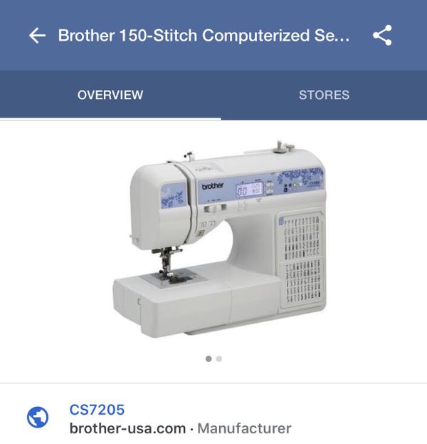Brother 150 Stitch Sewing and Quilting Machine CS7205 for Sale in
