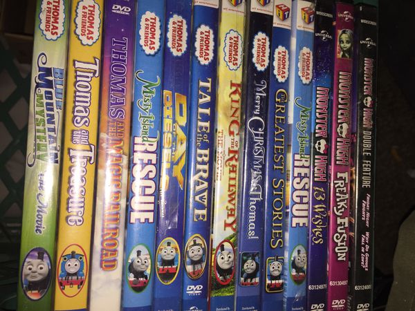 13 kids DVD’s ,10 Thomas Train DVD’s ,3 monster high dvds for Sale in ...
