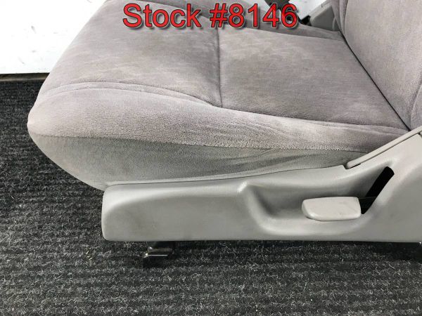 2004 Toyota Tacoma Tan Gray Cloth Front BUCKET Seats Seat Stock 8146 