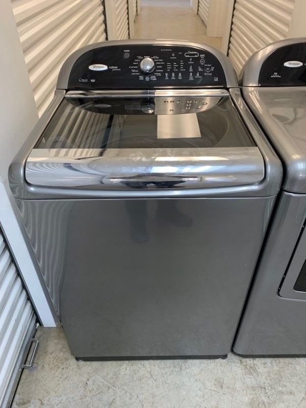 Whirlpool cabrio platinum top load washer and electric dryer set for Sale in Watauga, TX OfferUp
