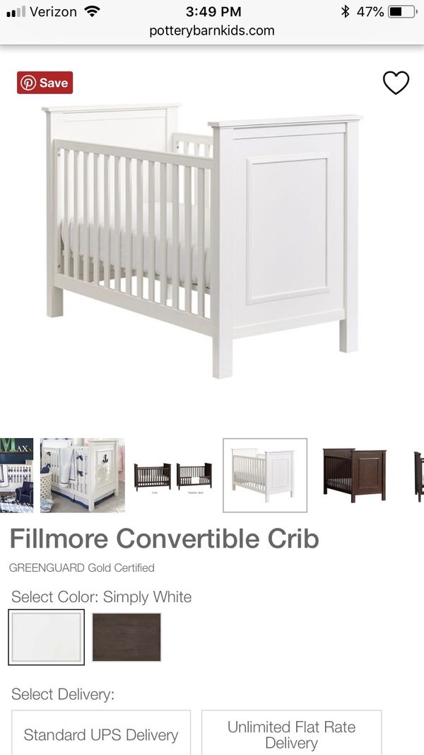 pottery barn fillmore crib