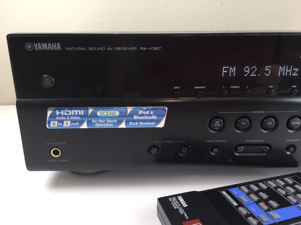 Yamaha Rx V367 500 Watt 5 1 Channel Natural Sound Av Receiver Remote Hdmi Rca Cords For Sale In Land O Lakes Fl Offerup