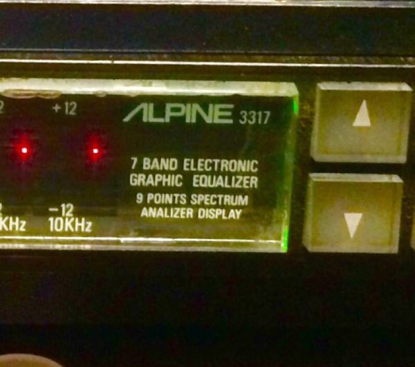 Vintage 1980's Alpine 3317 Car Audio Eq Equilizer Old School Radio