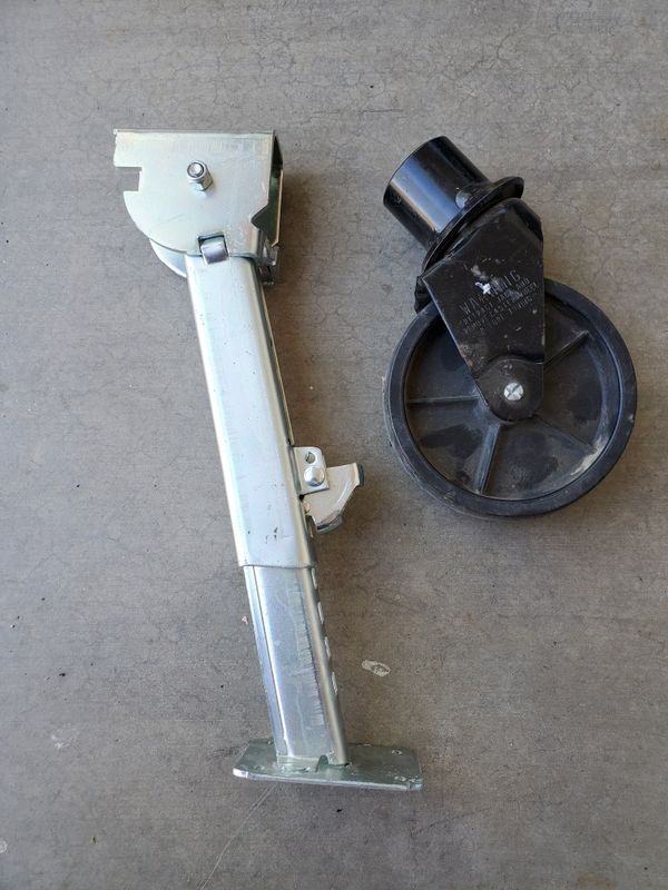 Trailer Swirl Jack Caster Wheel Telescoping Trailer Stabilizer Jacks