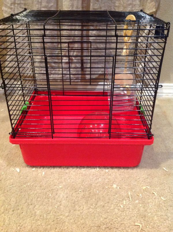Petco Hamster Rat Mouse Mice Wire Cage with Plastic Bottom + Extras for