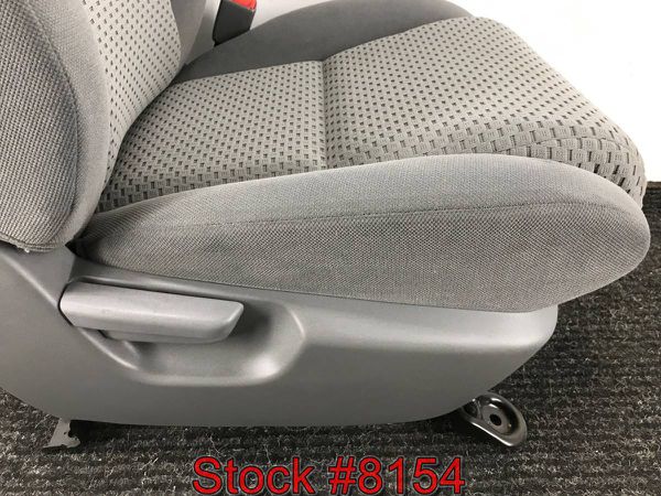 2008 Toyota Tundra Gray Cloth Bucket Front Seats Seat Stock #8154 for