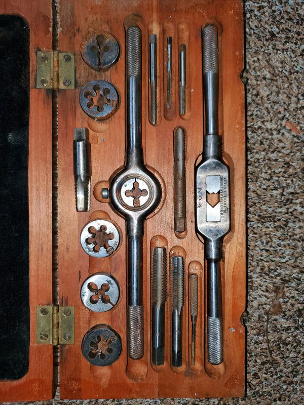 Antique Greenfield Tap and Die Set Machinist Tools Little Giant