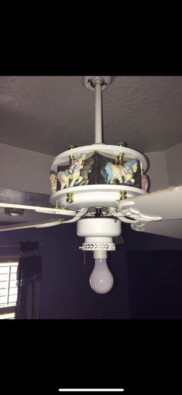 Carousel Ceiling Fan With Mirrored Back For Sale In Port